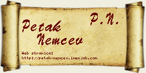 Petak Nemčev vizit kartica